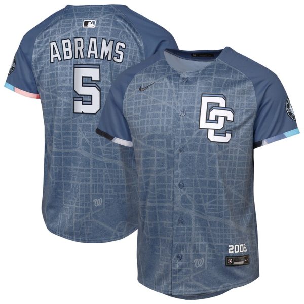CJ Abrams Washington Nationals Youth City Connect 2025 Limited Jersey - Blue