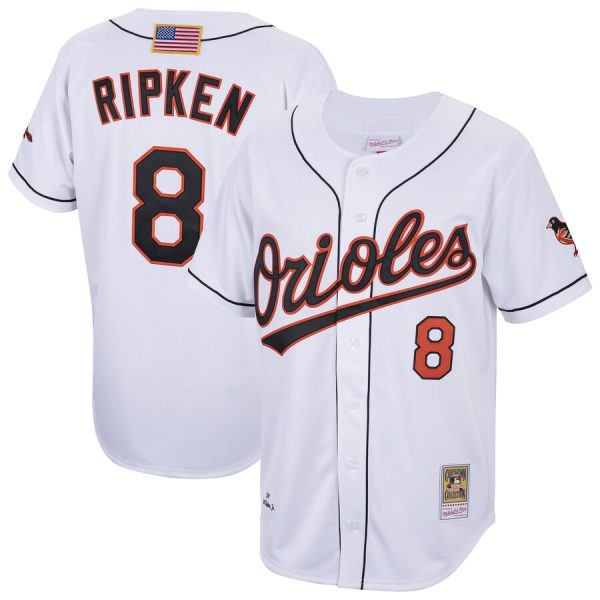 Cal Ripken Jr. Baltimore Orioles Cooperstown Collection 2001 Player Jersey - White