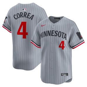Carlos Correa Minnesota Twins Road Limited Player Jersey - Gray