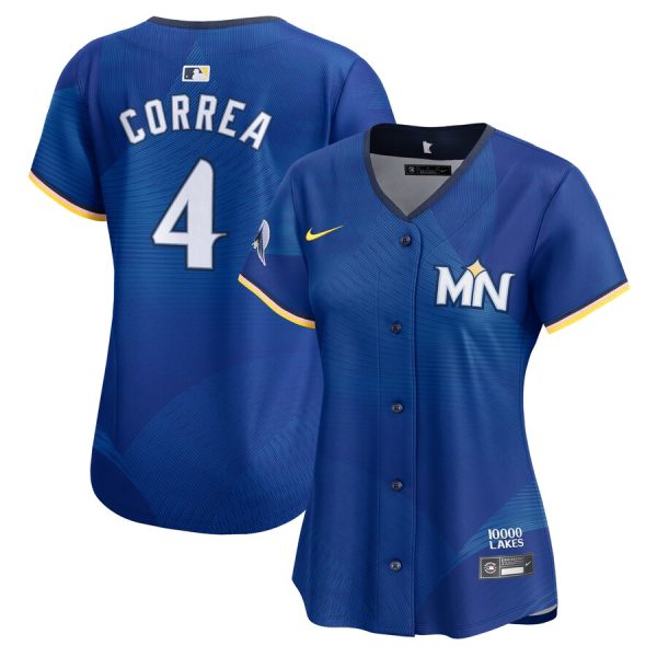 Carlos Correa Minnesota Twins Women's 2024 City Connect Limited Jersey - Royal