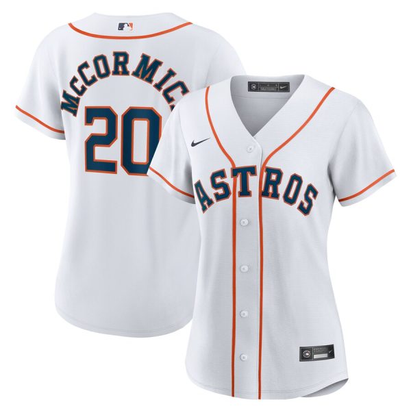 Chas McCormick Houston Astros Women's Home Replica Player Jersey - White