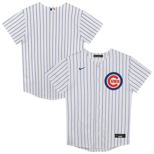 Chicago Cubs Juvenile Home Blank Replica Jersey - White