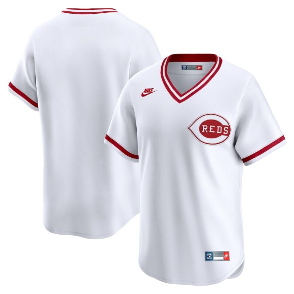 Cincinnati Reds Throwback Cooperstown Collection Limited Jersey - White