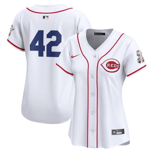 Cincinnati Reds Women's 2024 Jackie Robinson Day Home Limited Jersey - White