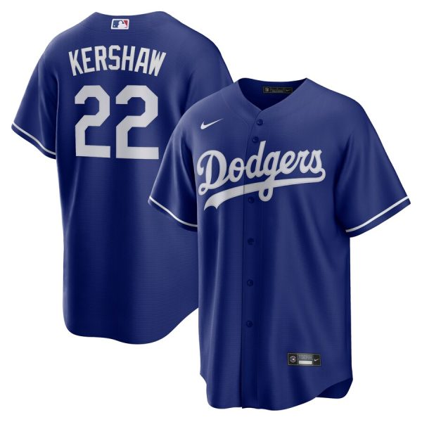 Clayton Kershaw Los Angeles Dodgers Big & Tall Alternate Replica Player Jersey - Royal