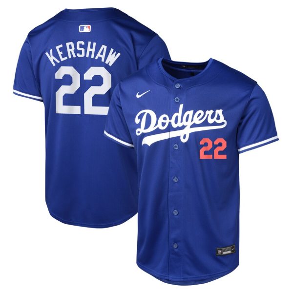 Clayton Kershaw Los Angeles Dodgers Youth Alternate Limited Player Jersey - Royal