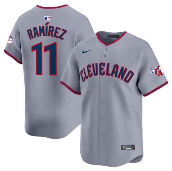 Cleveland Guardians #11 Jose Ramirez Gray 2025 Alternate Limited Stitched Baseball Jersey