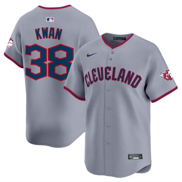 Cleveland Guardians #38 Steven Kwan Gray 2025 Alternate Limited Stitched Baseball Jersey