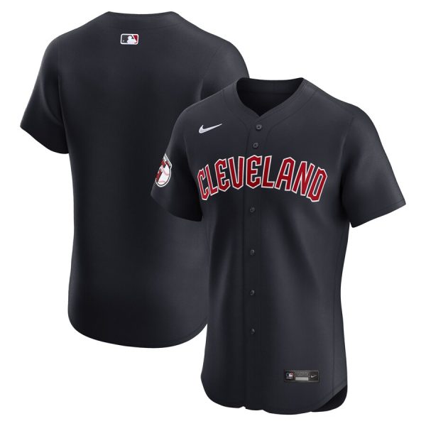 Cleveland Guardians Alternate Vapor Premier Elite Patch Jersey - Navy