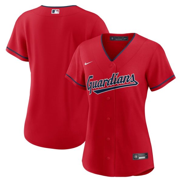 Cleveland Guardians Women's Alternate Replica Team Jersey - Red