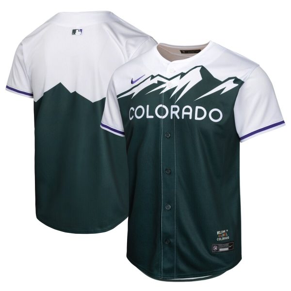 Colorado Rockies Youth City Connect Limited Jersey - Green