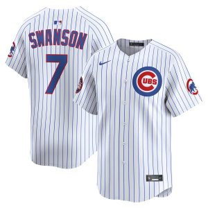 Dansby Swanson Chicago Cubs 2025 MLB World Tour: Tokyo Series Home Limited Player Jersey - White