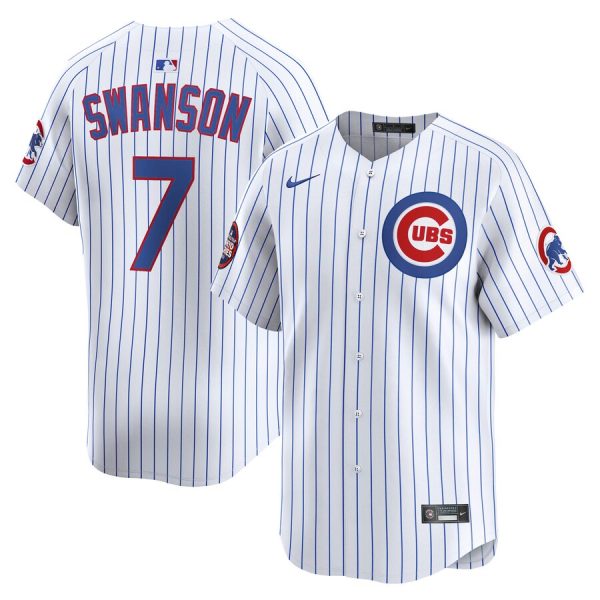 Dansby Swanson Chicago Cubs 2025 MLB World Tour: Tokyo Series Home Limited Player Jersey - White