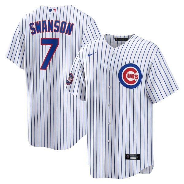 Dansby Swanson Chicago Cubs 2025 MLB World Tour: Tokyo Series Home Replica Player Jersey - White