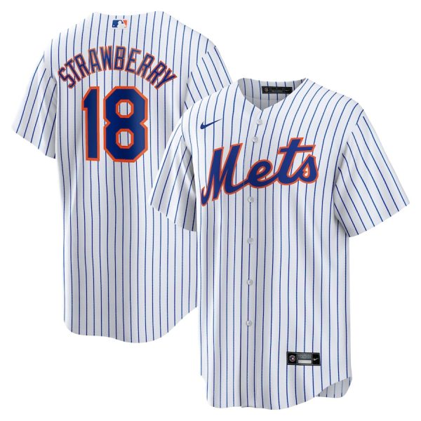 Darryl Strawberry New York Mets Home Replica Retired Player Jersey - White