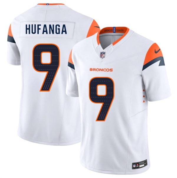 Denver Broncos #9 Talanoa Hufanga White 2025 F.U.S.E. Vapor Limited Football Stitched Jersey