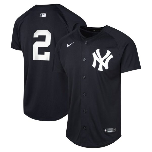 Derek Jeter New York Yankees Youth Alternate Limited Player Jersey - Navy