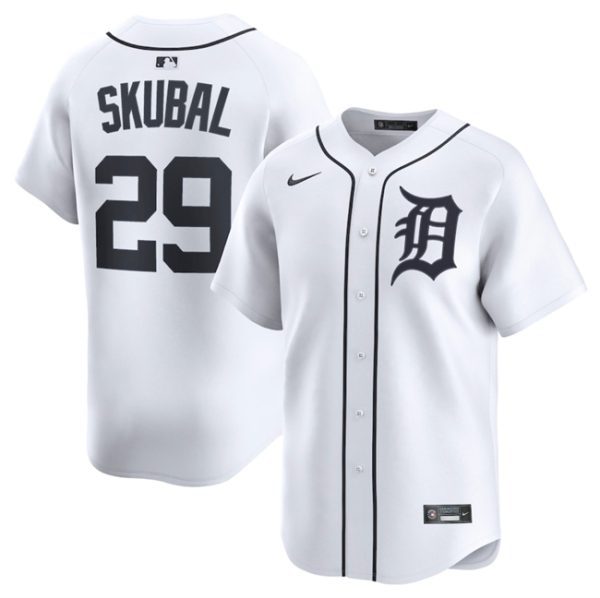 Detroit Tigers #29 Tarik Skubal White 2024 Home Limited Stitched Baseball Jersey