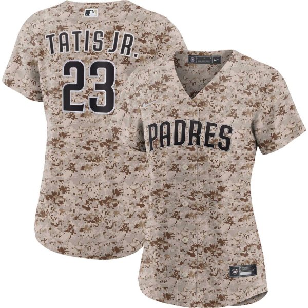 Fernando Tatis Jr. San Diego Padres Women's USMC Alternate Replica Player Jersey - Camo