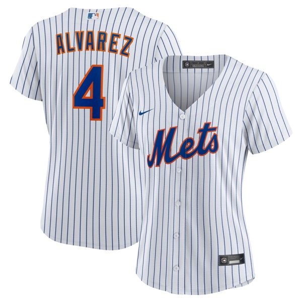 Francisco Alvarez New York Mets Women's Home Replica Jersey - White