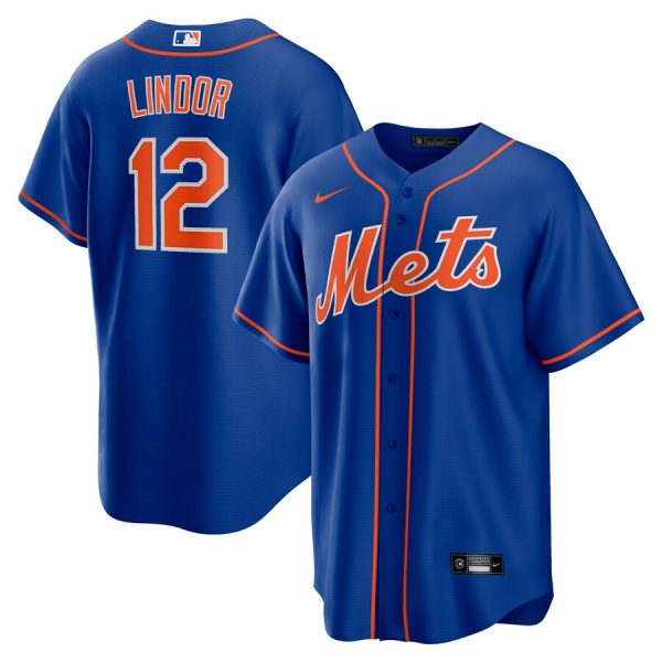 Francisco Lindor New York Mets Big & Tall Alternate Replica Player Jersey - Royal