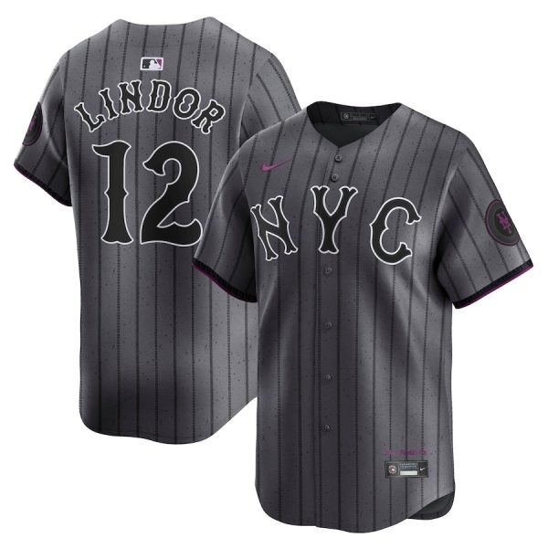 Francisco Lindor New York Mets City Connect Limited Player Jersey - Gray