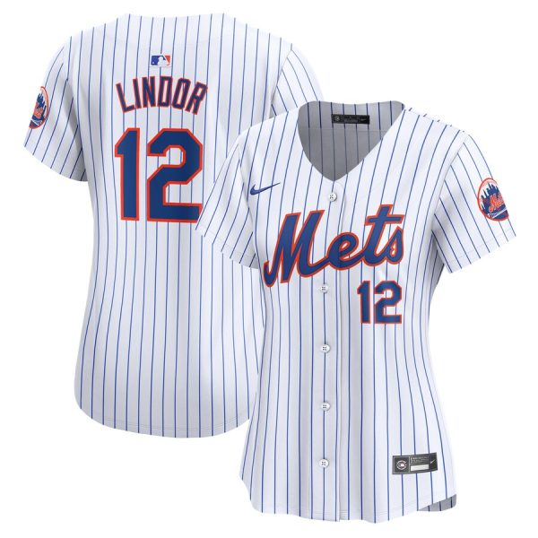 Francisco Lindor New York Mets Women's Home Limited Player Jersey - White