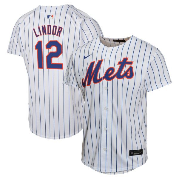Francisco Lindor New York Mets Youth Home Game Player Jersey - White