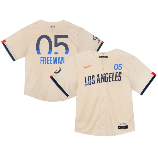 Freddie Freeman Los Angeles Dodgers Infant 2024 City Connect Limited Player Jersey - Cream