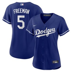 Freddie Freeman Los Angeles Dodgers Women's Alternate Replica Player Jersey - Royal