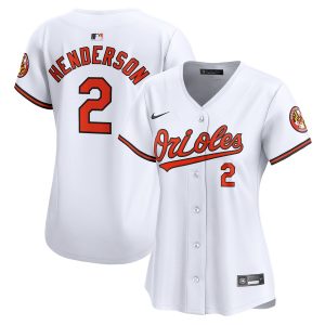 Gunnar Henderson Baltimore Orioles Women's Home Limited Player Jersey - White