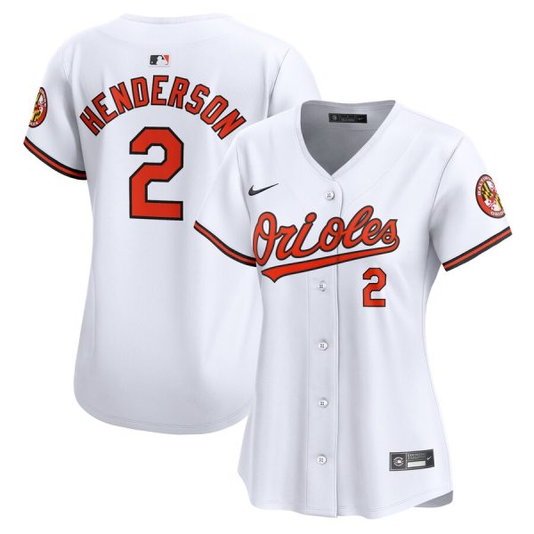 Gunnar Henderson Baltimore Orioles Women's Home Limited Player Jersey - White