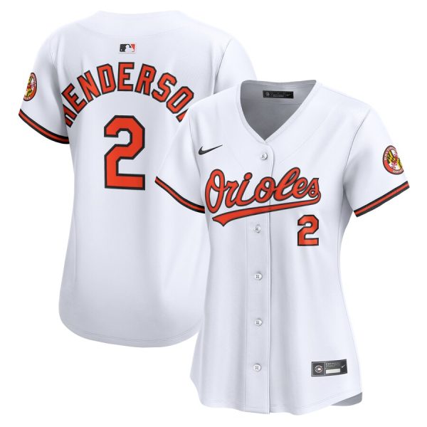 Gunnar Henderson Baltimore Orioles Women's Home Limited Player Jersey - White