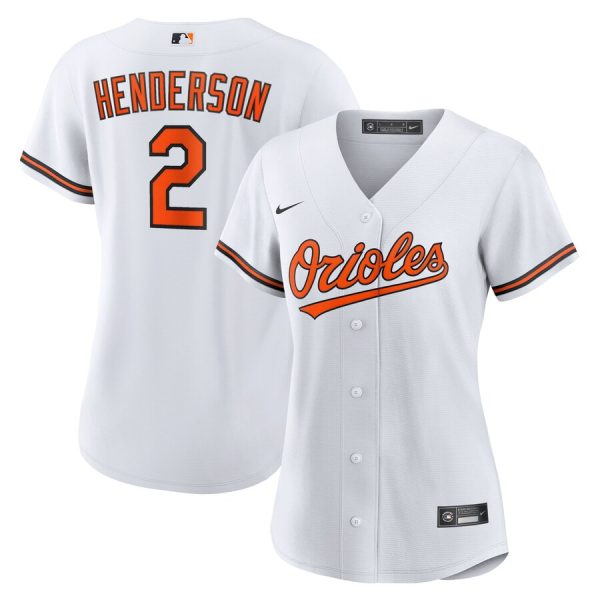 Gunnar Henderson Baltimore Orioles Women's Replica Player Jersey - White