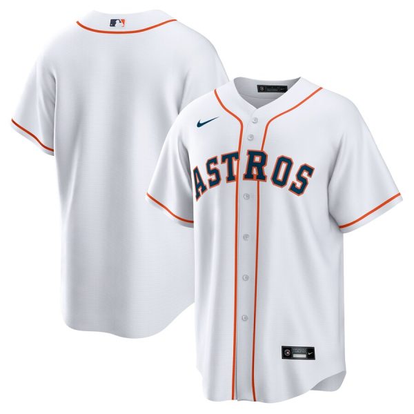 Houston Astros Home Blank Replica Jersey - White