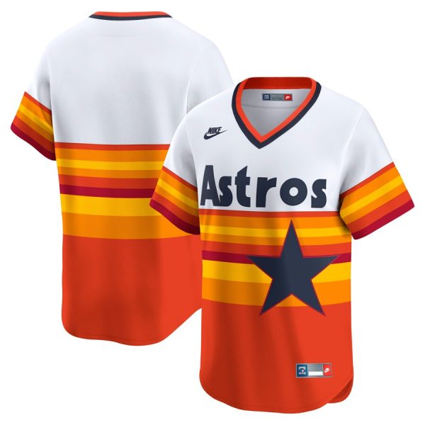 Houston Astros Throwback Cooperstown Collection Limited Jersey - White
