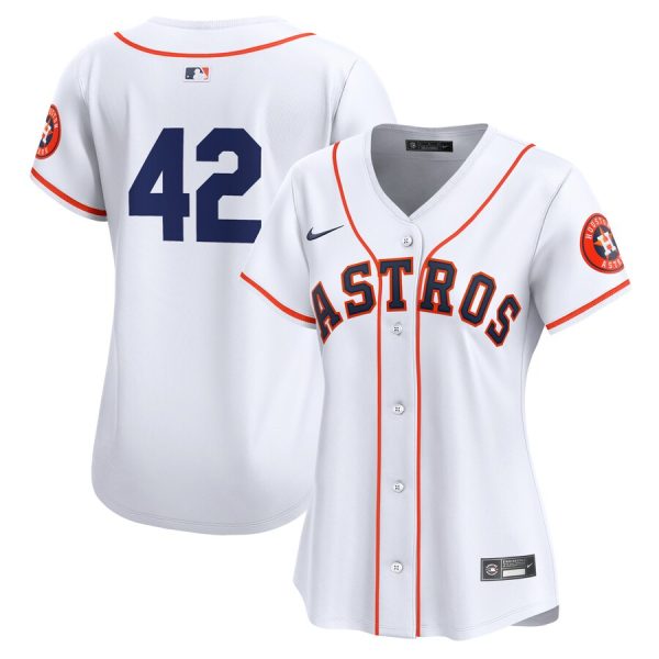 Houston Astros Women's 2024 Jackie Robinson Day Home Limited Jersey - White