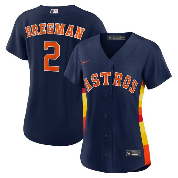 Houston Astros Women's Alternate Replica Player Jersey - Navy