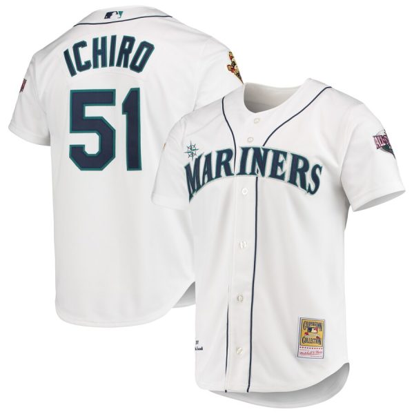 Ichiro Suzuki Seattle Mariners 2001 MLB All-Star Game Cooperstown Collection Jersey - White