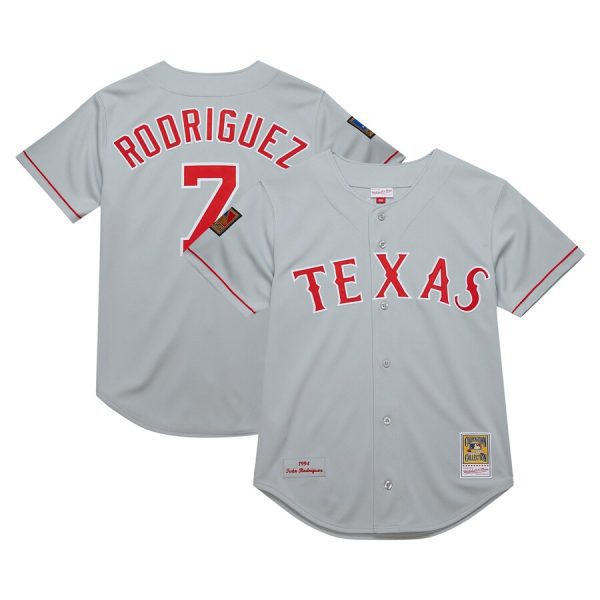 Ivan RodriguezTexas Rangers 1994 Cooperstown Collection Dark Jersey - Gray