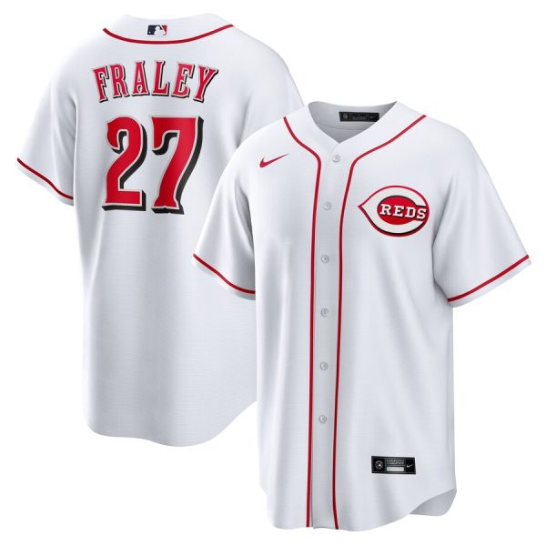 Jake Fraley Cincinnati Reds Home Replica Jersey - White
