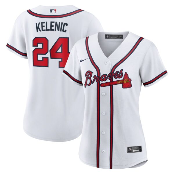 Jarred Kelenic Atlanta Braves Women's Home Replica Jersey - White