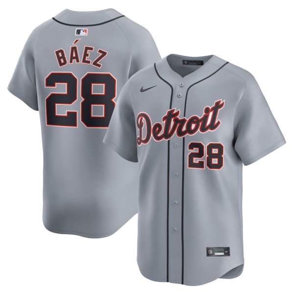 Javier Baez Detroit Tigers Road Limited Player Jersey - Gray