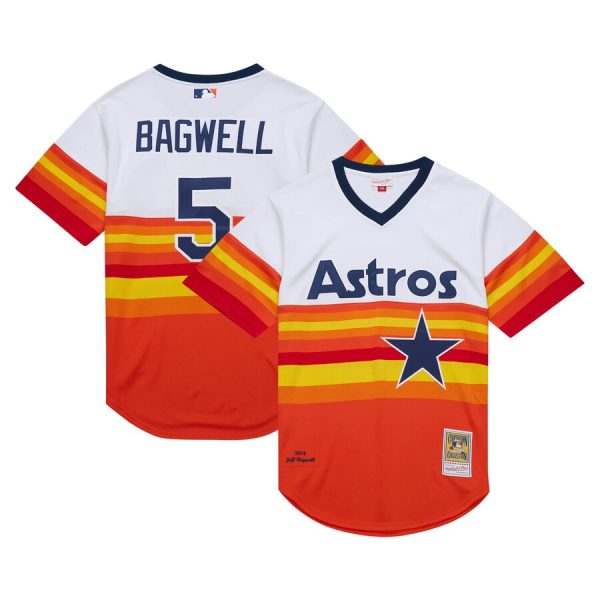 Jeff Bagwell Houston Astros 2004 Cooperstown Collection Throwback Jersey - White