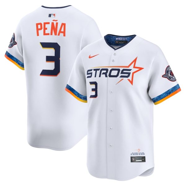 Jeremy Pena Houston Astros 2025 City Connect Limited Player Jersey - White