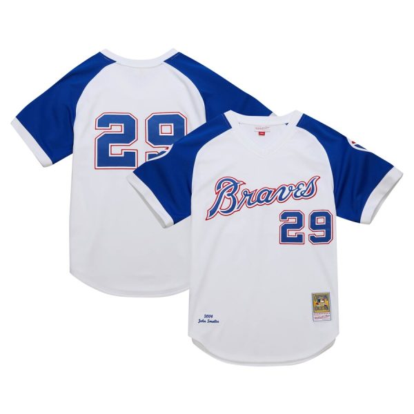 John Smoltz Atlanta Braves 2004 Cooperstown Collection Throwback Jersey - White