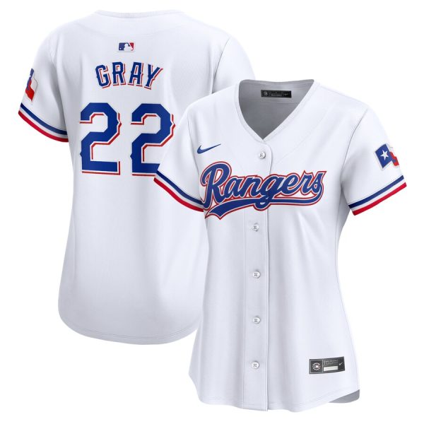 Jon Gray Texas Rangers Women's Home Limited Player Jersey - White