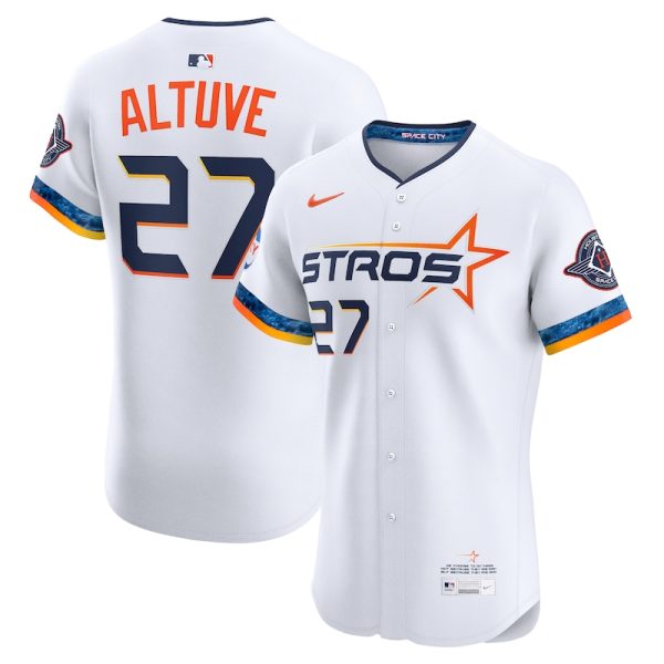Jose Altuve Houston Astros 2025 City Connect Elite Player Jersey - White