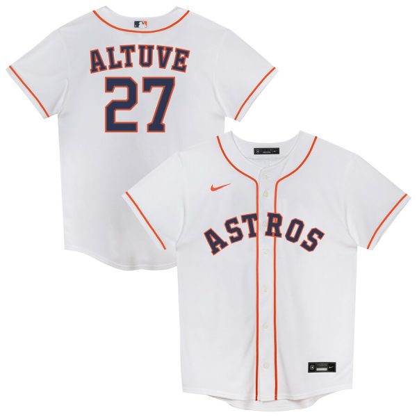 Jose Altuve Houston Astros Juvenile Replica 2.0 Player Jersey - White