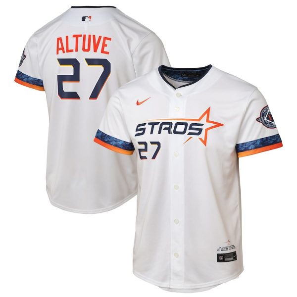 Jose Altuve Houston Astros Youth 2025 City Connect Limited Player Jersey - White